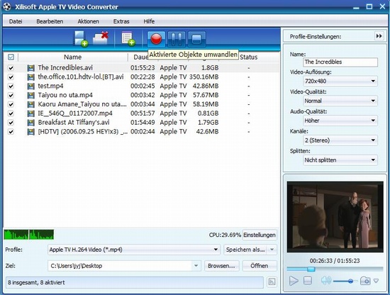 Xilisoft Apple TV Video Converter