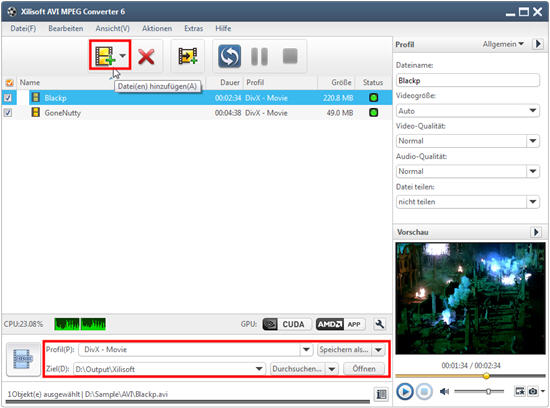 Xilisoft AVI MPEG Converter