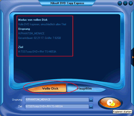 Xilisoft DVD Copy Express
