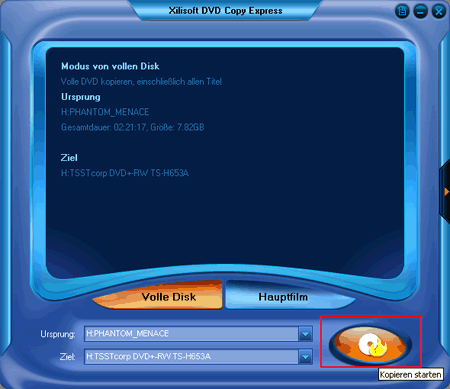 Xilisoft DVD Copy Express