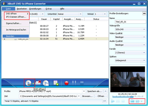 Xilisoft DVD to iPhone Converter