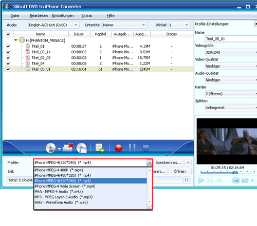 Xilisoft DVD to iPhone Converter