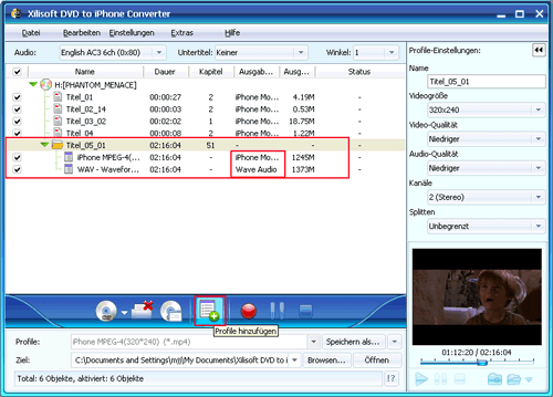 Xilisoft DVD to iPhone Converter