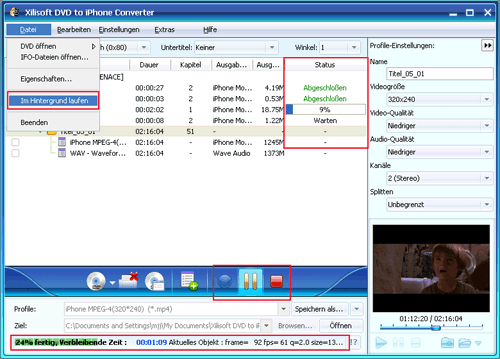 Xilisoft DVD to iPhone Converter
