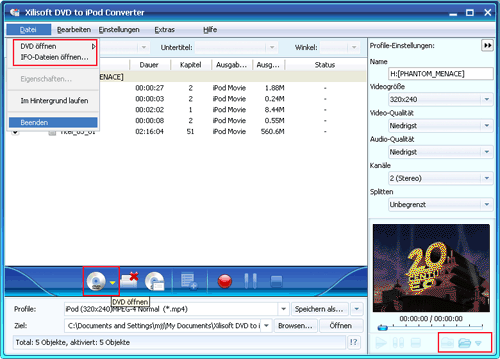 Xilisoft DVD to iPod Converter