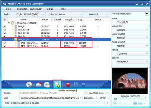 Xilisoft DVD to iPod Converter