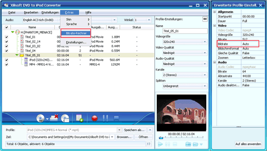 Xilisoft DVD to iPod Converter