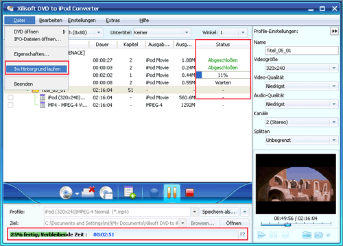Xilisoft DVD to iPod Converter