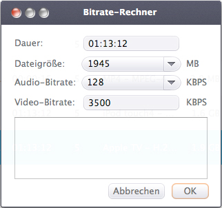 Rippt DVD to iPod MP4 Format auf dem Mac