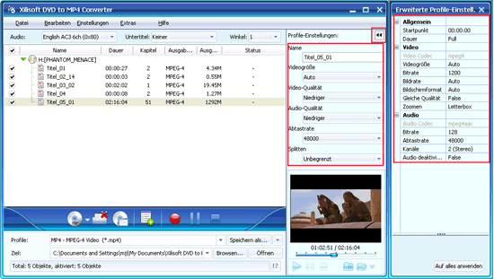 Xilisoft DVD to MP4 Converter