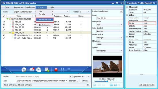 Xilisoft DVD to MP4 Converter