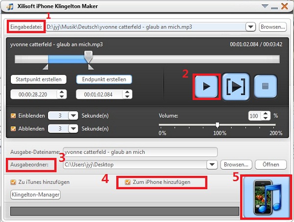 Xilisoft iPhone Ringtone Maker, make iPhone ringtone