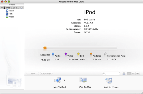 Xilisoft iPod Rip for Mac