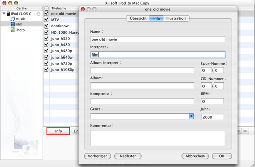 Xilisoft iPod Rip for Mac
