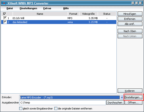 Xilisoft WMA MP3 Converter