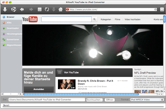 Xilisoft YouTube to iPod Converter for Mac