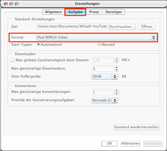Xilisoft YouTube to iPod Converter for Mac