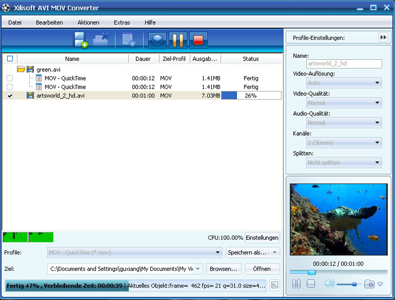 Xilisoft AVI MOV Converter