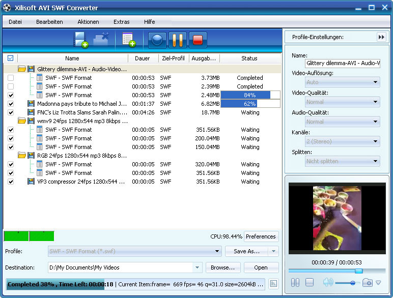 Xilisoft AVI SWF Converter