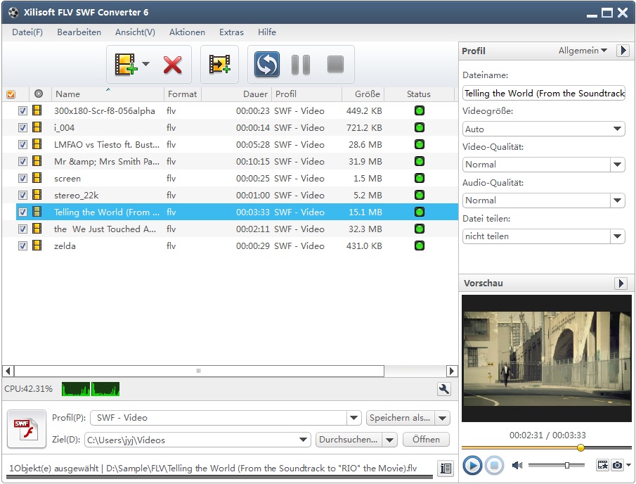 Xilisoft FLV SWF Converter