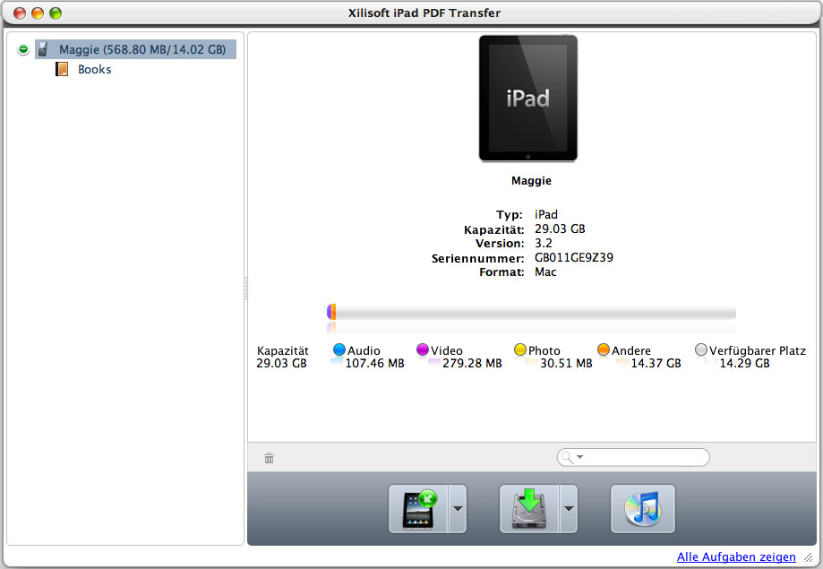 Xilisoft iPad PDF Transfer for Mac